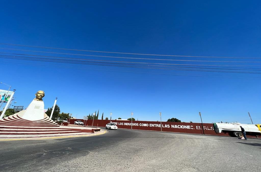 Usan color partidario de MORENA para pintar infraestructura