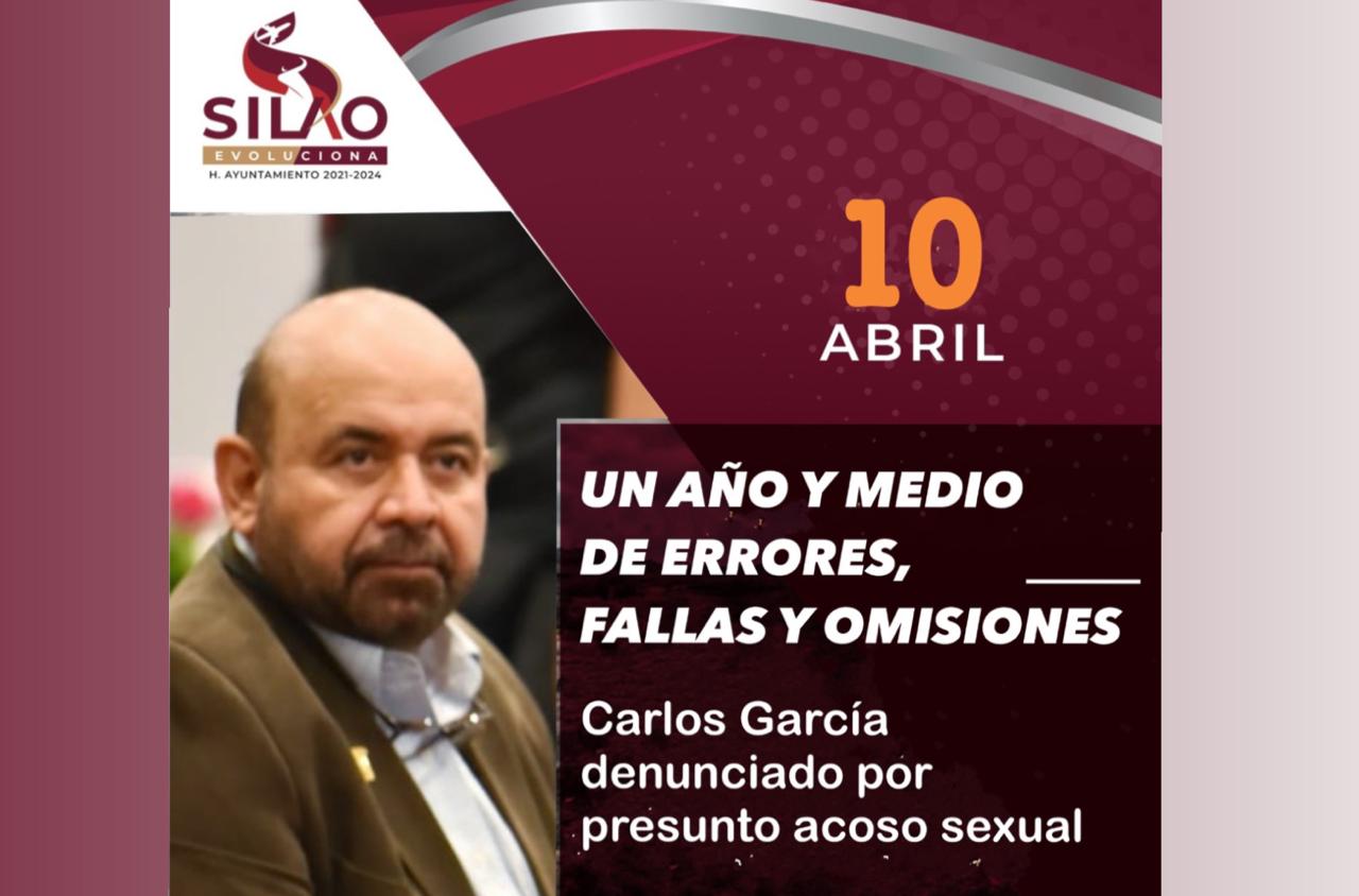 10 DE ABRIL: Cumple Carlos García año y medio de fallida gestión con denuncia en su contra por violencia sexual