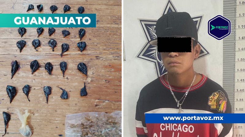 Detienen a joven con 32 dosis de presunto cristal