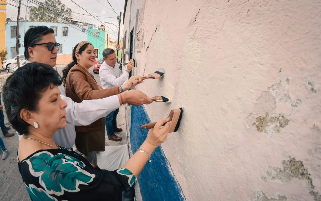 Encabeza Navarro nuevo arranque de “Mi colonia a color” en Guanajuato Capital; se pintarán 227 fachadas